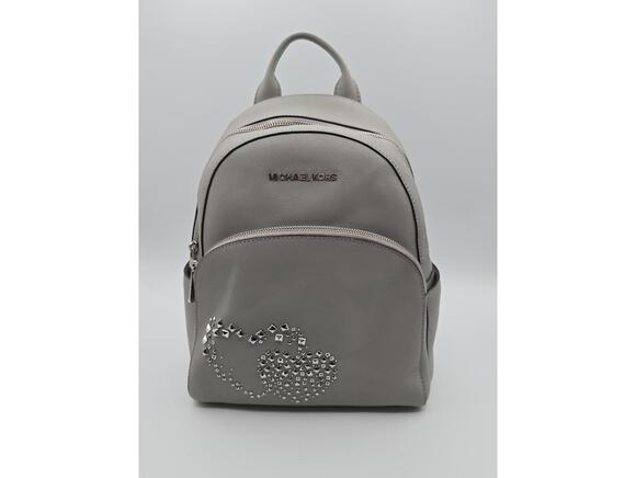 Michael Kors Abbey Heart Studded Backpack in Ash Gray main image 5